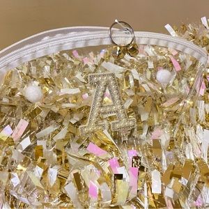 Christmas Monogram Cosmetic Bag / Travel Bag